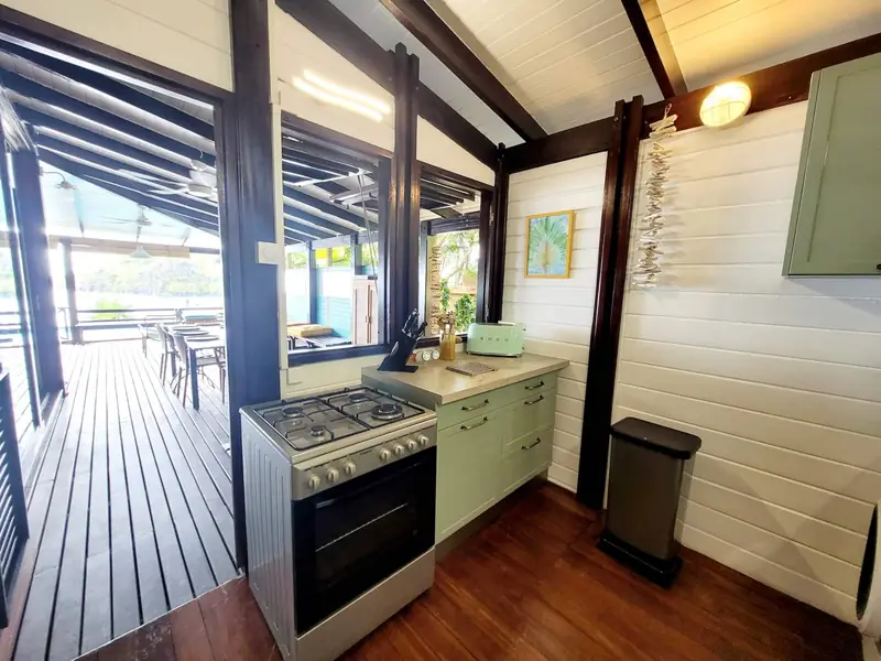 Cuisine ouverte sur la terrasse