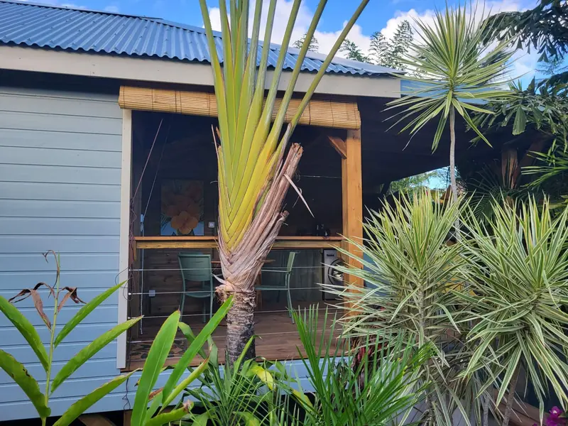 Le bungalow dans la végétation